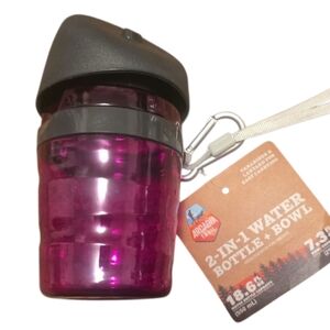 ARCADIA TRAIL PORTABLE 2-In-1 Water Bottle + Bowl Nwt Unique Design
